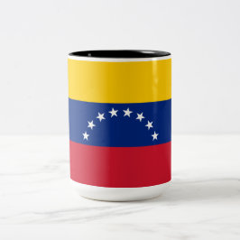 Flagge Venezuelas Zweifarbige Tasse