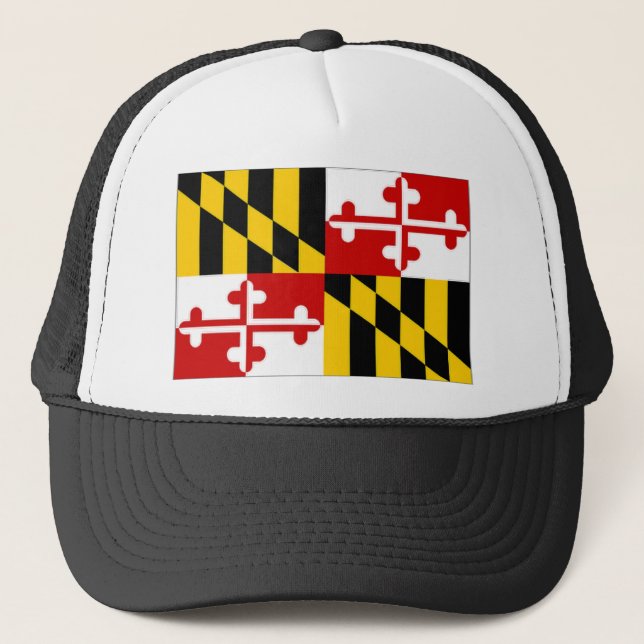 Flagge Vereinigter Staaten Maryland Truckerkappe (Vorderseite)