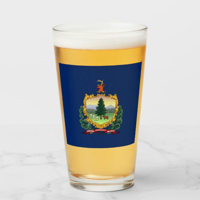 Flagge Vermont  Glas (Vorne (Gefüllt))