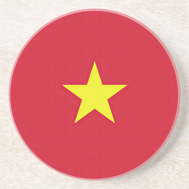 Flagge Vietnam Getränkeuntersetzer (Vorne)
