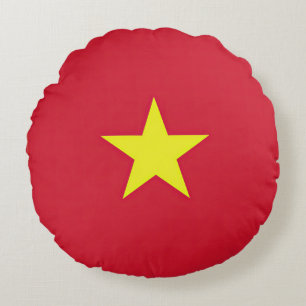 Flagge Vietnam Rundes Kissen