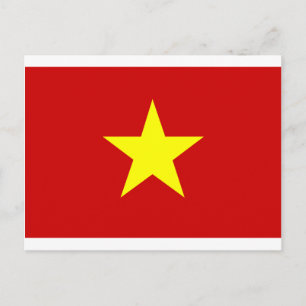 Flagge Vietnams Postkarte