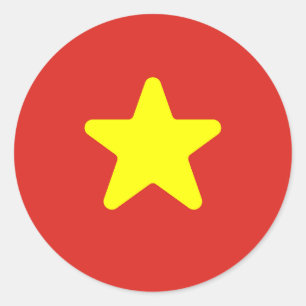 Flagge Vietnams Runder Aufkleber