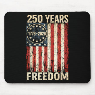 Flagge Vintage 250 Jahre Amerikanisch 1776 2026 25 Mousepad