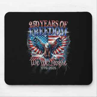 Flagge Vintage 250 Jahre Amerikanisch 1776 2026 25 Mousepad