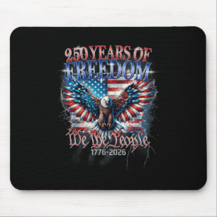 Flagge Vintage 250 Jahre Amerikanisch 1776 2026 25 Mousepad