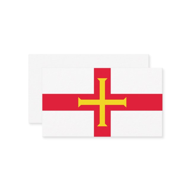 Flagge Visitenkarte (Vorderseite/Rückseite Beispiel)