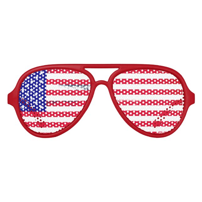 Flagge Voll Partybrille (Vorderseite)