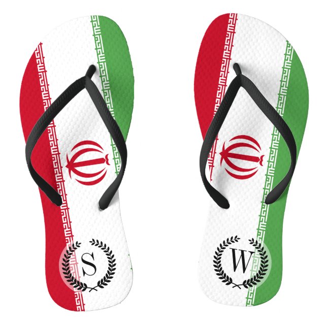 Flagge vom Iran Flip Flops (Fußbett)