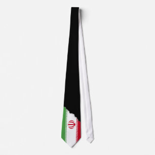Flagge vom Iran Krawatte