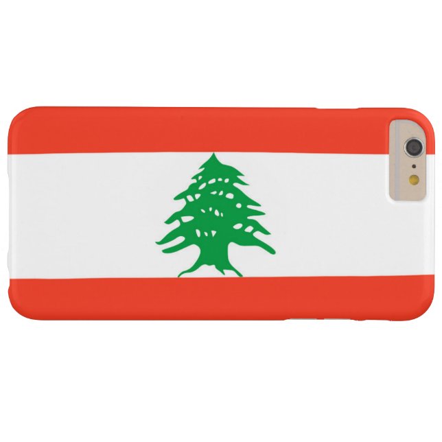 Flagge vom Libanon Case-Mate iPhone Hülle (Rückseite Horizontal)