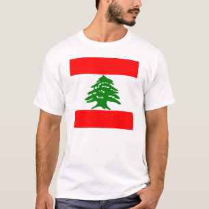 Flagge vom Libanon T-Shirt