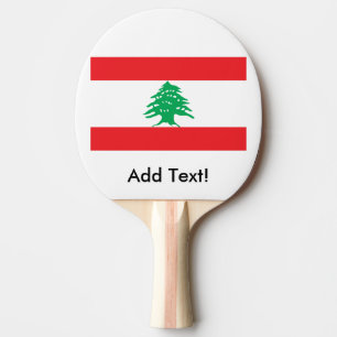 Flagge vom Libanon Tischtennis Schläger