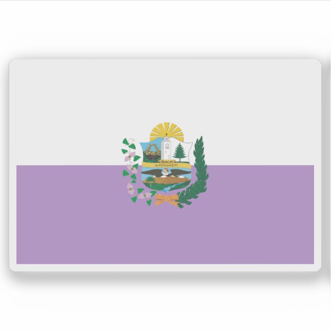 Flagge von Abancay, Peru Aufkleber (Vorderseite)