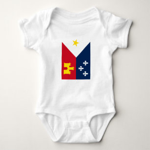 Flagge von Acadiana Baby Strampler