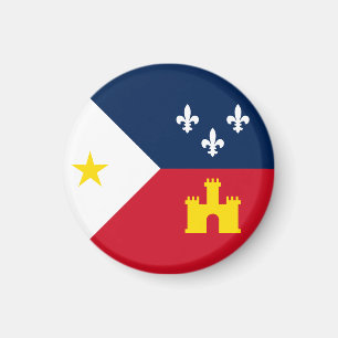Flagge von Acadiana, Louisiana Magnet