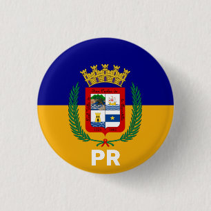 Flagge von Aguadilla, Puerto Rico Button