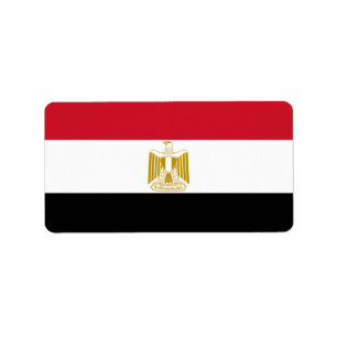 Flagge von Ägypten Adressaufkleber