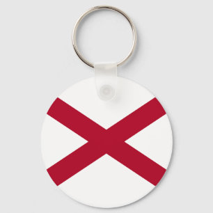 Flagge von Alabama Schlüsselanhänger