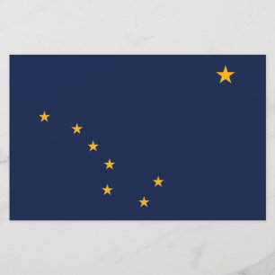 Flagge von Alaska Briefpapier