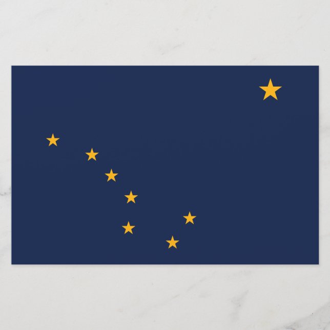 Flagge von Alaska Briefpapier (Vorderseite)