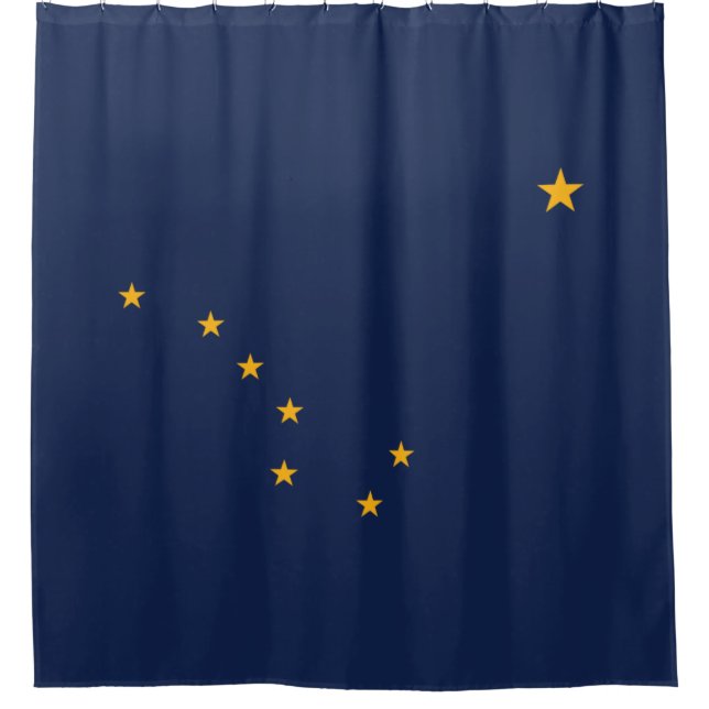 Flagge von Alaska Duschvorhang (Vorderseite)
