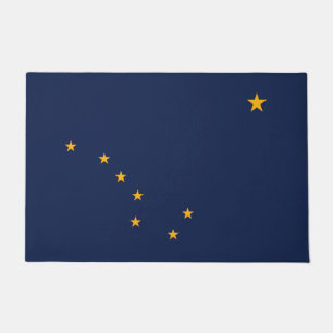 Flagge von Alaska Fußmatte
