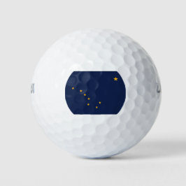 Flagge von Alaska Golfball