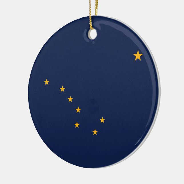 Flagge von Alaska Keramik Ornament (Links)