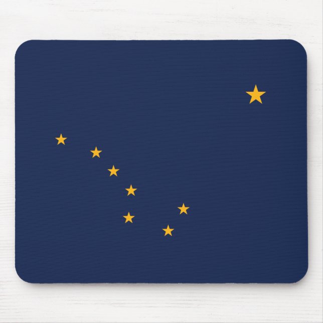 Flagge von Alaska Mousepad (Vorne)