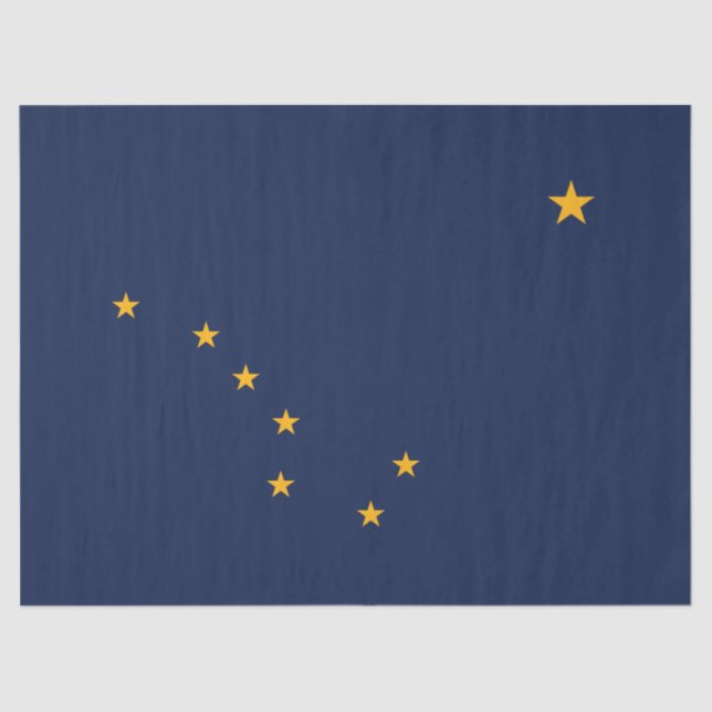Flagge von Alaska Seidenpapier (Vorderseite)