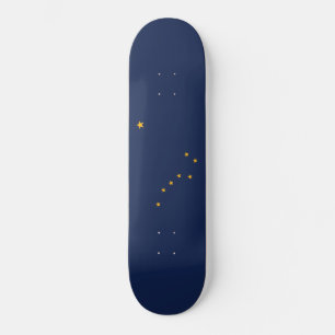 Flagge von Alaska Skateboard