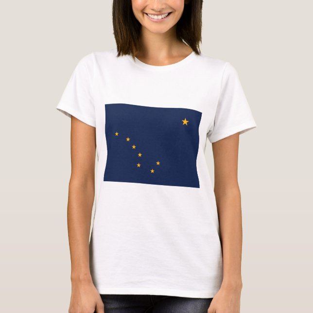 Flagge von Alaska T-Shirt (Vorderseite)