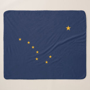 Flagge von Alaska (US-Staat) Sherpadecke