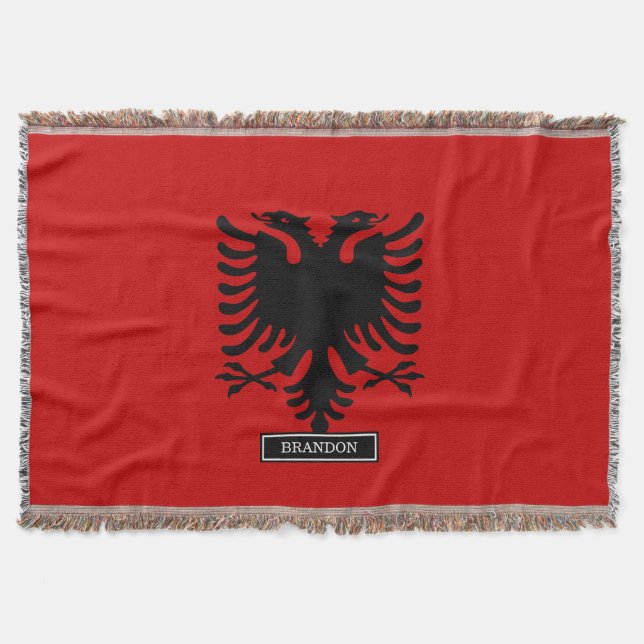 Flagge von Albanien Decke (Vorderseite)