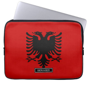 Flagge von Albanien Laptopschutzhülle