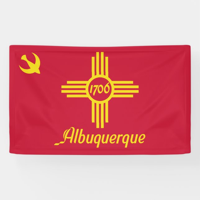 Flagge von Albuquerque (New Mexico) Banner (Horizontal)