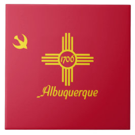 Flagge von Albuquerque (New Mexico) Fliese