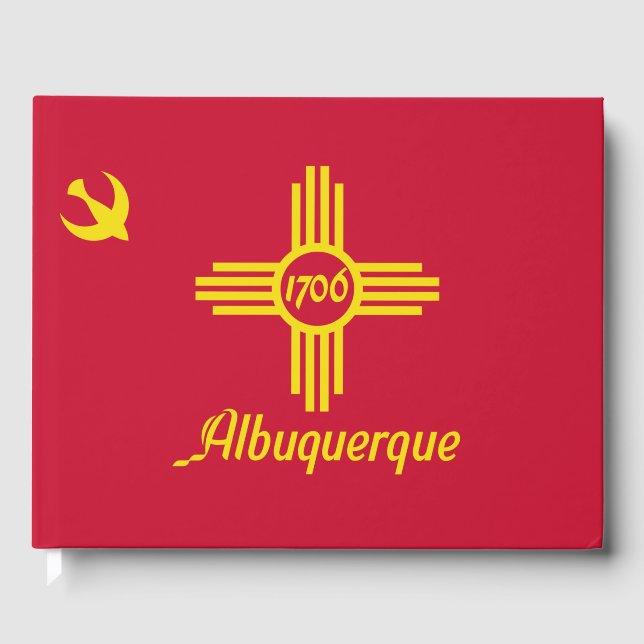 Flagge von Albuquerque (New Mexico) Gästebuch (Vorderseite)