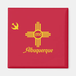 Flagge von Albuquerque (New Mexico) Magnet