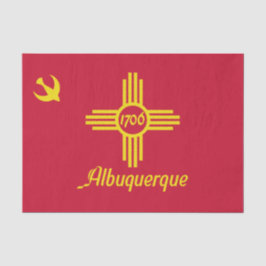 Flagge von Albuquerque (New Mexico) Seidenpapier