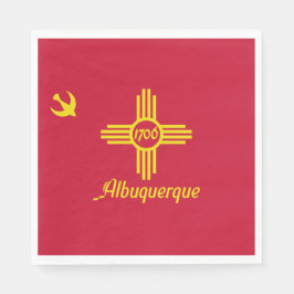 Flagge von Albuquerque (New Mexico) Serviette