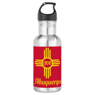 Flagge von Albuquerque, New Mexico Stainless Steel Edelstahlflasche