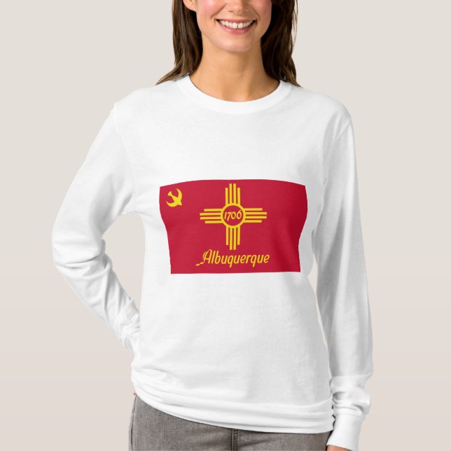 Flagge von Albuquerque (New Mexico) T-Shirt (Vorderseite)