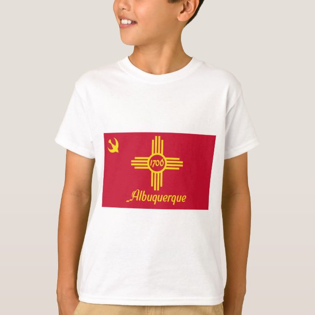 Flagge von Albuquerque (New Mexico) T-Shirt (Vorderseite)