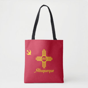 Flagge von Albuquerque, New Mexico Tote Bag