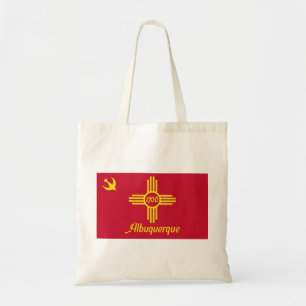 Flagge von Albuquerque (New Mexico) Tragetasche