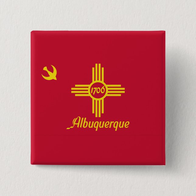 Flagge von Albuquerque, Schaltfläche "New Mexico P Button (Vorderseite)