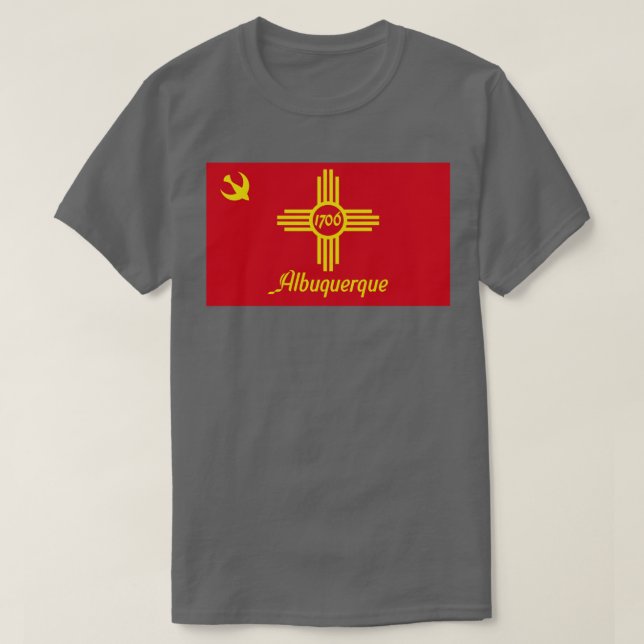 Flagge von Albuquerque T-Shirt (Design vorne)