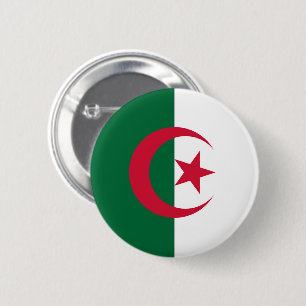 Flagge von Algerien Button